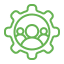 Teamwork Green Icon